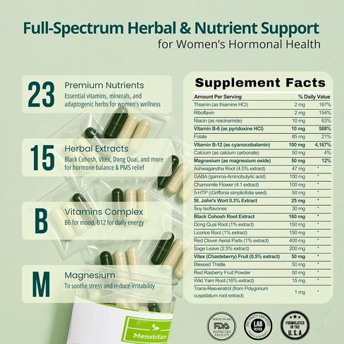 Digestive Probiotic, Prebiotic, Postbiotic & Enzyme for Women, Complete Gut & Whole Food Digestive Support Supplement, Shelf Stable Advanced Pre/Pro/Postbiotic, 60 Capsules in Saudi Arabia