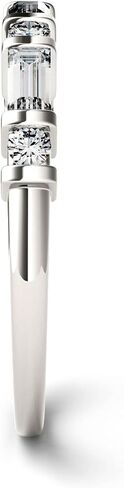 1.20Ctw Baguette Cut White Diamond Wedding Band Ring Sterling Silver with 14k White Gold Finish in Saudi Arabia