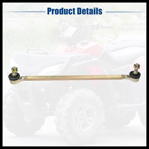 28cm 11.02" Steering Tie Rod Ball Joint Tie Rod Assembly Fit for 50cc 70cc 90cc 110cc 125cc 150cc 200cc 250cc ATV Four Quad - Pack of 1 Durable Material in Saudi Arabia