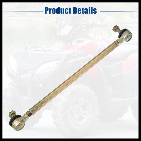 28cm 11.02" Steering Tie Rod Ball Joint Tie Rod Assembly Fit for 50cc 70cc 90cc 110cc 125cc 150cc 200cc 250cc ATV Four Quad - Pack of 1 Durable Material in Saudi Arabia
