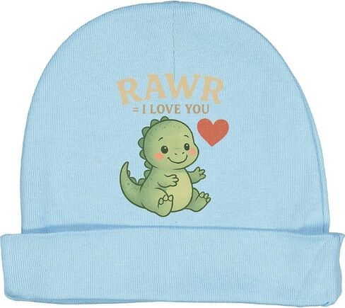 inktastic Cute Dinosaur Rawr Means I Love You Baby Beanie Hat in Saudi Arabia