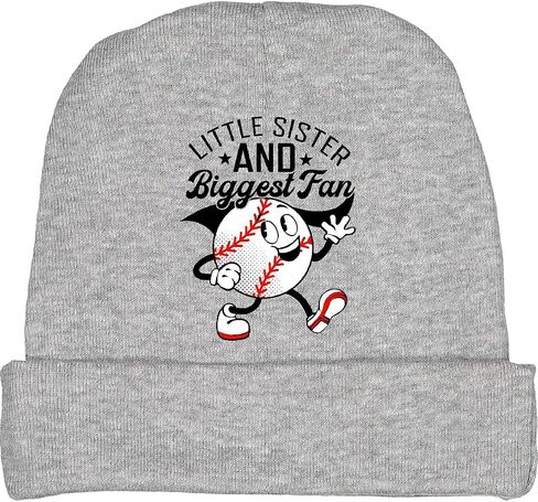 inktastic Little Sister and Biggest Fan Baby Beanie Hat in Saudi Arabia