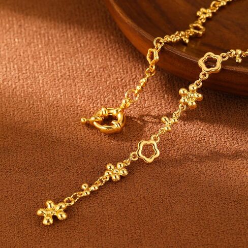 GZQ Gold Rosary y Netlace for Women 18K Gold Plated Dity Necklace Negthy Jewelry Gifts (N32) in Kuwait