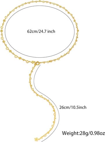 GZQ Gold Rosary y Netlace for Women 18K Gold Plated Dity Necklace Negthy Jewelry Gifts (N32) in Kuwait