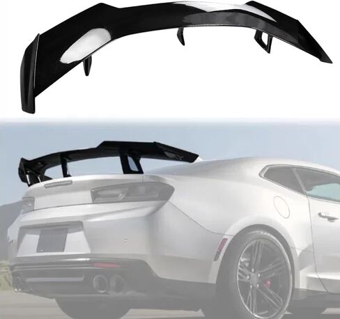 ZL1 1LE Style Trunk Lid Spoiler Wing Kit Compatible with for Chevrolet Camaro SS RS LT ZL All Models 2016 2017 2018 2019 2020 2021 2022 2023 2024 Without Rear Spoiler Camera (Glossy Black) in Saudi Arabia