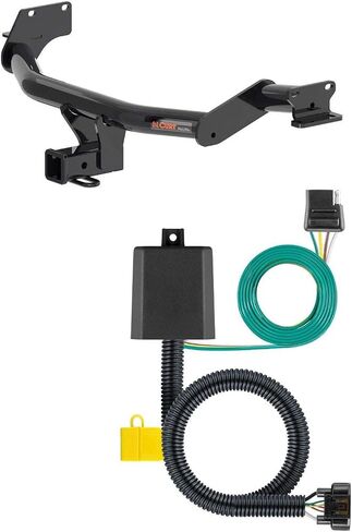 Curt 13427 56420 Class 3 Trailer Hitch 2 بوصة مستقبل مع حزمة تسخير الأسلاك المخصصة 4-Way in Saudi Arabia