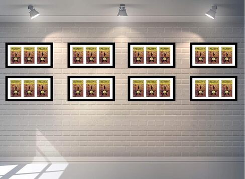 Creative Picture Frames 11"x 22" Black Triple Theatre Bill Frame and White Matting with Installed Hanger and Stand (Theatre Bill Not Included) in Saudi Arabia