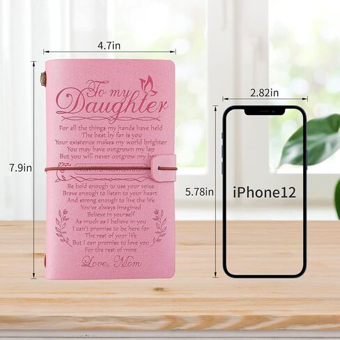 PRSTENLY Daughter In Law Gifts, Gifts for Daughter In Law Leather Journal 140 Page Refillable Journal, Christmas Mothers Day Birthday Gifts for Daughter In Law from Mother In Law in Saudi Arabia