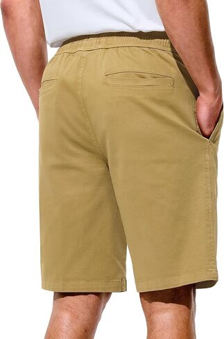 Mens Shorts Casual Shorts Cotton Drawstring Summer Beach Stretch Twill Chino Golf Shorts in Kuwait