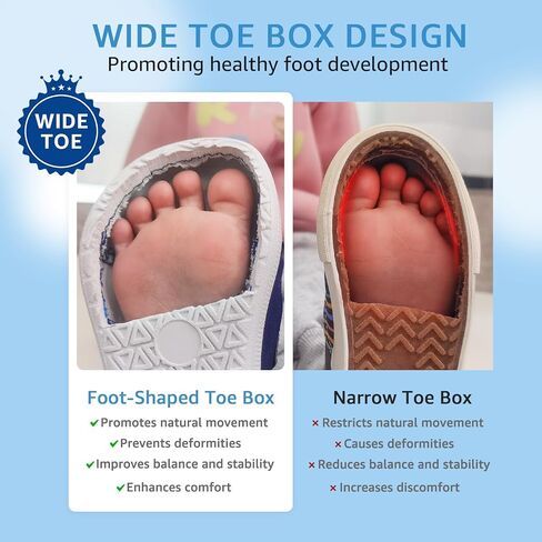 Toddler Wide Toe Box Barefoot Shoes Girls Boys Sneakers Zero Drop Kid Tennis Running Shoes Lightweight Non-Slip Comfortable First Walking Shoe Outdoor Activities School in Saudi Arabia