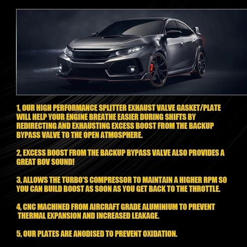 لعام 2015-2021 هوندا Civic Turbo Blow قبالة صمام لوحة الفاصل BOV 1.5T كوبيه (الأزرق) in Kuwait