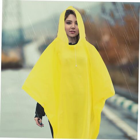ToyAndona Outdoor Rain Poncho للبالغين معطف واق من المطر المعطف الطارئ مريح للسفر والاستخدام اليومي للتصميم الخفيف وخفيفة الوزن للتنزه وركوب الدراجات in Saudi Arabia