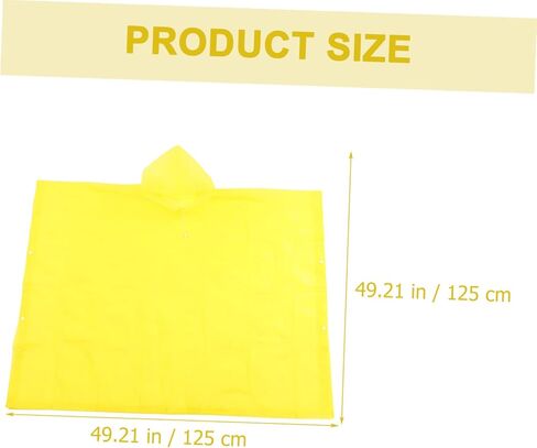 ToyAndona Outdoor Rain Poncho للبالغين معطف واق من المطر المعطف الطارئ مريح للسفر والاستخدام اليومي للتصميم الخفيف وخفيفة الوزن للتنزه وركوب الدراجات in Saudi Arabia