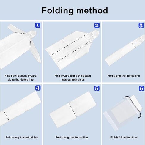 Rain Ponchos Raincoats for Adults, 2 Pcs Reusable Rain Jacket Coats with Hoods and Sleeves for Men Women (White) in Kuwait