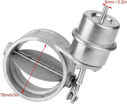 3in 76mm صمام فراغ ، وحدة تحكم توربو النفايات ، مشغل مكافحة العادم TK Cut76 Op Fit for Fordb Mustang 2005 in Saudi Arabia