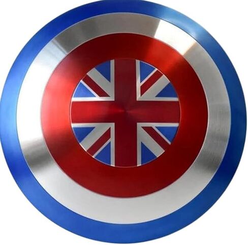 Captain Carter Shield, Handmade Mild Steel Carter Round Shield with Premium Leather Grip, Shield for Halloween, Cosplay in Saudi Arabia