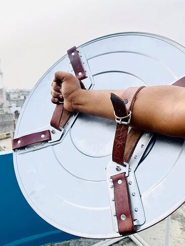 Captain Carter Shield, Handmade Mild Steel Carter Round Shield with Premium Leather Grip, Shield for Halloween, Cosplay in Saudi Arabia