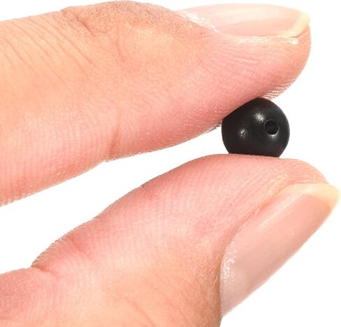200 Pcs Glow Fishing Beads - Plastic Luminous Round Bait Egg Lure Rigs Apply to Outdoor Tackle Tool (5mm, Black) in Saudi Arabia