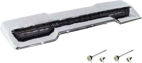 Front Hood Vent Compatible with 2020-2023 GMC Sierra 2500HD 3500HD, Chrome Bumper Air Vent Trim for Hood Scoop - Replacement OEM#84802216 | Part NO.84686275 in Kuwait