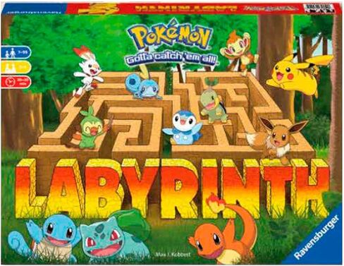 Ravensburger 22705 - Pokémon Labyrinth Glow in The Dark - Sliding Fun with Your Favorite Pokémon - Playable in Light and Dark for 2-4 Players Ages 7 and Up in Saudi Arabia