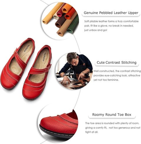 نساء مريح وخفيف الوزن ماري جين فلاتس متعددة الاستخدامات الأعمال غير الرسمية أحذية العمل in Kuwait