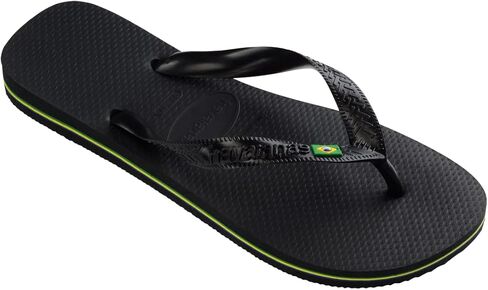 شبشب فليب فلوب للسيدات بشعار البرازيل من Havaianas - صنادل نسائية لحمامات السباحة - نبيذ العنب، 9/10 in Kuwait