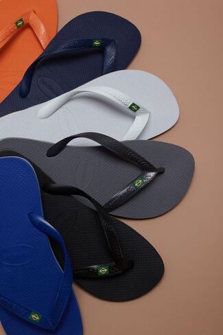 شبشب فليب فلوب للسيدات بشعار البرازيل من Havaianas - صنادل نسائية لحمامات السباحة - نبيذ العنب، 9/10 in Kuwait