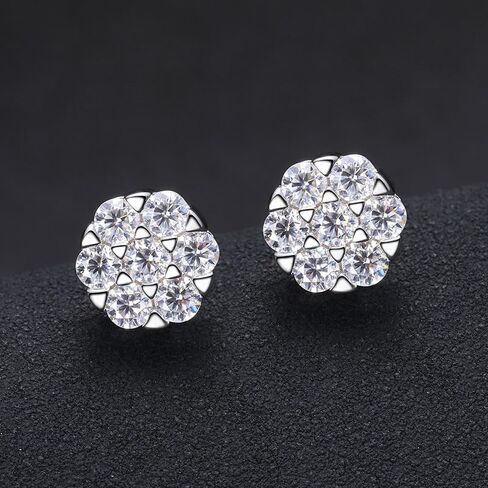 الذهب الصلب 14K على أقراط مقطوعة مقطوعة مقطورة من S925 Silver 3.0 مم ، وأقراط أزهار البرقوق ، والمجوهرات المألوفة والفريدة الفريدة in Kuwait