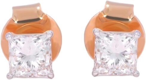 الذهب الصلب 0.50CT إلى 3.00CT شكل الأميرة FG/VS مختبر الماس المزر in Kuwait