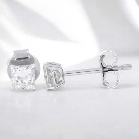 الذهب الصلب 0.50CT إلى 3.00CT شكل الأميرة FG/VS مختبر الماس المزر in Kuwait