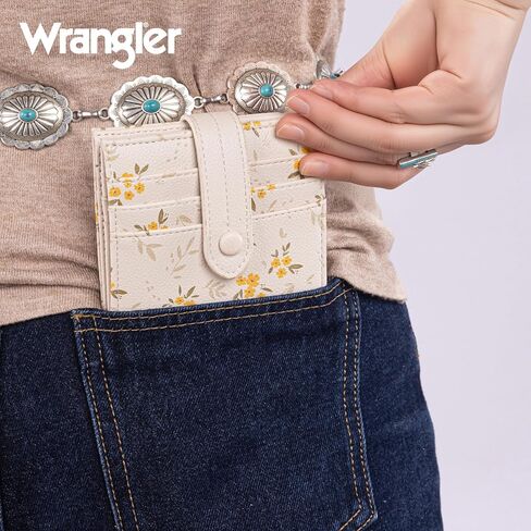 Montana West X Wrangler Womens Small Wallet Bifold Pitch Wallet for Girls RFID Money Protecters with Zipper Coin Pocket WG216-W065TN in Kuwait