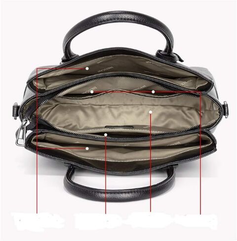 JSEIAJB Black handbag, stylish and luxurious, comfortable feel, reasonable separation, you can carry it when you go out in Saudi Arabia