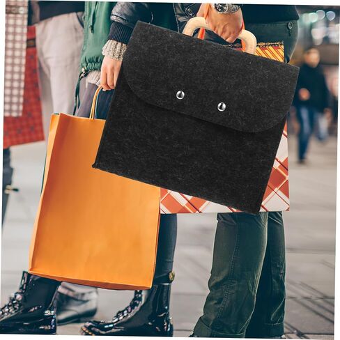 ARTIBETTER Professional Felt Business Bag Wood Handle Storage Case Perfect for Meetings in Saudi Arabia