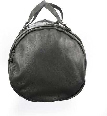 Gucci Pre-Loved Grey Leather Tonal Double GG Large Duffle, Gray in Saudi Arabia