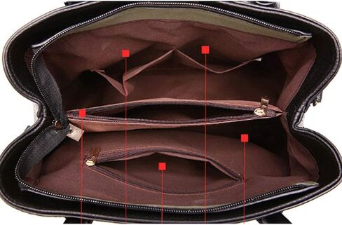 JSEIAJB Black handbag, exquisite and generous, leather, soft and smooth, you can carry it when you go out in Saudi Arabia