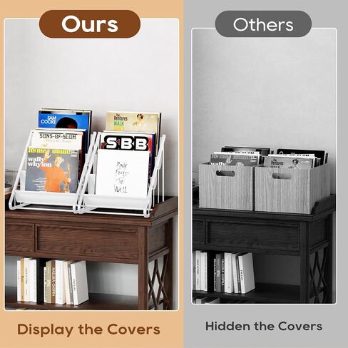 Vinyl Record Storage,3-Tier Record Holder Vinyl Holder Vinyl Record Display,Vinyl Record Holder Vinyl Storage Album Storage for Vinyl Records in Saudi Arabia