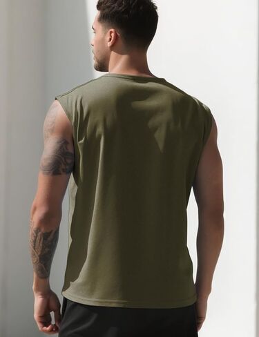 Mens Sleeveless Tank Tops Athletic Summer Fitness Running Workout Shirt for Men 1 or 3 Pack in Kuwait