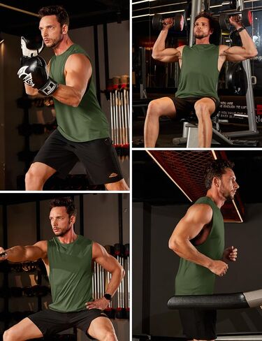 Magcomsen Men's Tank Top Olcyfeless Muscle Muscle Dorts Quick Dry Prockut in Saudi Arabia