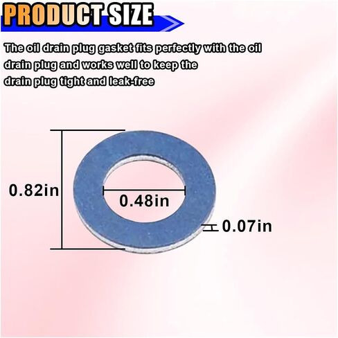 24pcs زيت زيت زيت الكبغ ، حشيات غسالة صرف زيت الألومنيوم ، حشية مكونات الصرف الصحي للزيت ، استبدال غسالات سحق متوافق مع لكزس scion rav4 camry avalon corolla 90430-12 in Saudi Arabia
