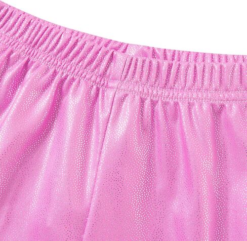 Idgreatim 5-10 Years Gymnastics Leotards for Girls Sparkly Unitards Biketards with Shorts Activewear Outfits in Kuwait