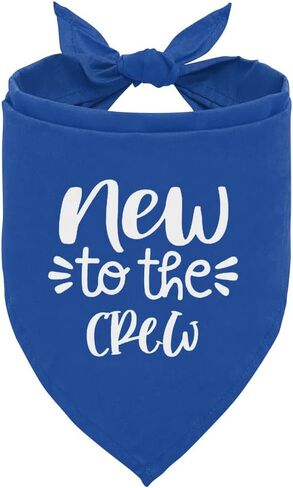 جديد إلى The Crew Dog Bandana، Blue Dog Bandana، مضحك لطيف الكلب باندانا، كلب كلب مثلث وشاح، إكسسوارات وشاح كلب أليف، هدية لمحبي الكلاب، كلب باندانا للكلاب الصغيرة والمتوسطة الكبيرة (D60) in Saudi Arabia