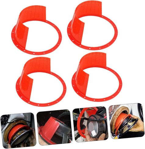 4Pcs Car Speaker Cover Protective Pad for Car Audio Easy Install Speaker Protection Abs Design for Horns and Speakers in Saudi Arabia