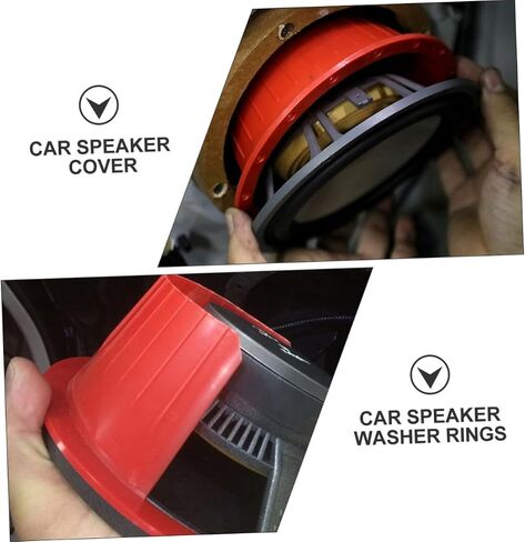 4Pcs Car Speaker Cover Protective Pad for Car Audio Easy Install Speaker Protection Abs Design for Horns and Speakers in Saudi Arabia