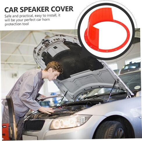 4Pcs Car Speaker Cover Protective Pad for Car Audio Easy Install Speaker Protection Abs Design for Horns and Speakers in Saudi Arabia