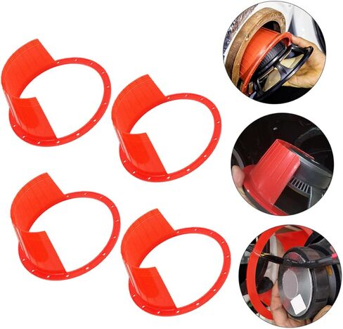 4Pcs Car Speaker Cover Protective Pad for Car Audio Easy Install Speaker Protection Abs Design for Horns and Speakers in Saudi Arabia