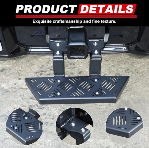 بالنسبة إلى Hummer EV SUV accessories Step Step و Rust Towing Guard Guard Hitch Steps Tepatible مع 2024 2025+ Hummer EV SUV Slip anti (Carbon Steel) in Saudi Arabia