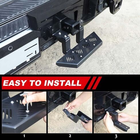 بالنسبة إلى Hummer EV SUV accessories Step Step و Rust Towing Guard Guard Hitch Steps Tepatible مع 2024 2025+ Hummer EV SUV Slip anti (Carbon Steel) in Saudi Arabia