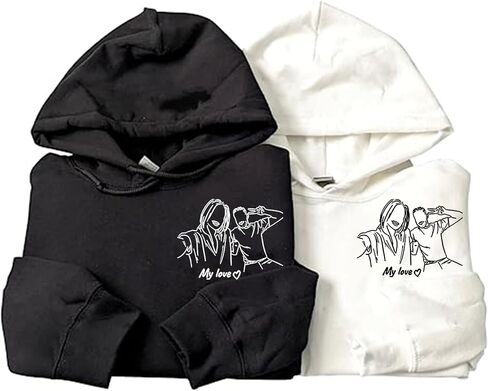Custom Hoodies Design Your Own, Shirt Portrait From Photo, Valentines Customized Gifts For Boyfriend 2024 in Saudi Arabia