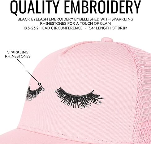 InnoBeta Trucker Hats Women Lash Tech Gifts Cap, Funny Adjustable Embroidered Trucker Hat, Funny Women Gifts for Lash Tech Boss on Birthday, Christmas in Saudi Arabia