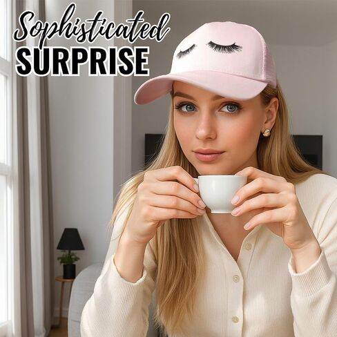 InnoBeta Trucker Hats Women Lash Tech Gifts Cap, Funny Adjustable Embroidered Trucker Hat, Funny Women Gifts for Lash Tech Boss on Birthday, Christmas in Saudi Arabia